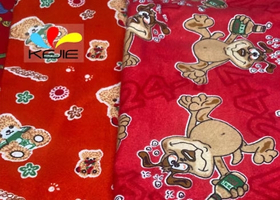 Baby Printed Pattern Cotton Flannel Cloth Colorful 150gsm 21*10