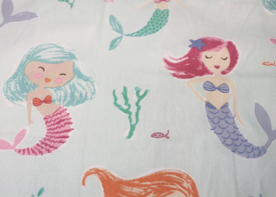 100%Cotton Lovely Printed  Flannelette Sheeting Fabric 150-200GSM Tearproof