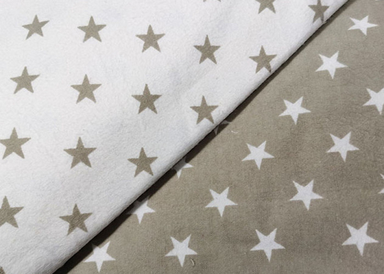 40*42 Pretty Cotton Flannel Sheeting Fabric Skin Friendly Wear Resistance