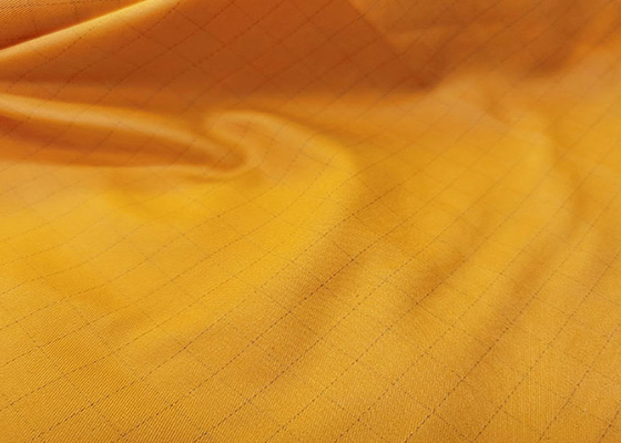 ROHS alkali resistance Orange Twill Anti Static Fabric For Flame Retardant