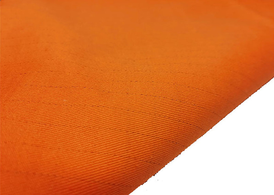 ROHS alkali resistance Orange Twill Anti Static Fabric For Flame Retardant
