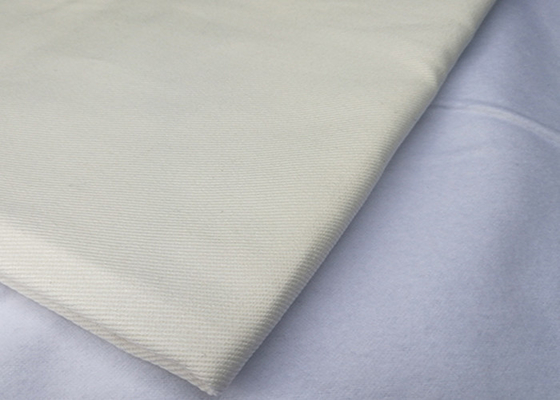 Plain Dyed 270GSM White Flame Resistant Cotton Fabric For Industry