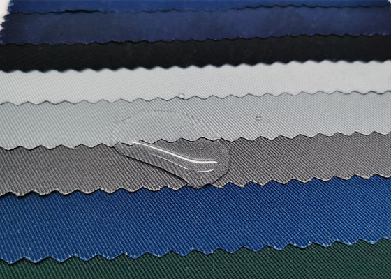 Blue white twill Water Resistant Fabric 240GSM Oil Water Stain Repellent Fabric