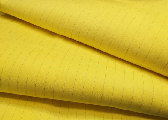 EN1149  Grid Uniform Cloth Cotton Anti Static Fabric 260gsm For Workwear