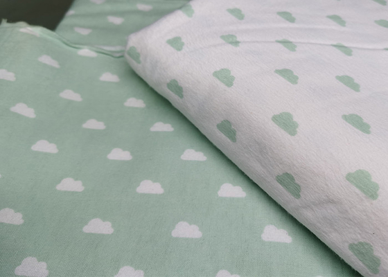 150-200g/m2 Flannel Cotton Fabric Print Cloth 100% Cotton Accept Customization