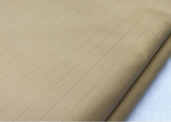 58inch Brown Fire Retardant Fabric Fire Suit  Anti Static Clothing Material 260gsm