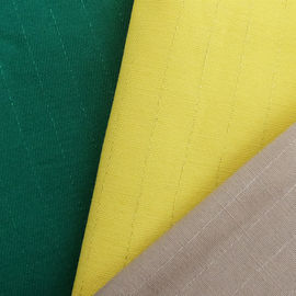 Breathable Durability Flame Retardant Fabric Satin Twill Type Green Color