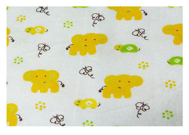 Indonesia Cartoon Printed Flannel Fabric Shrink Resistant Plain Style 150 GSM