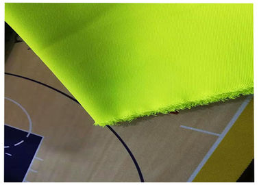 Twill Fluorescent Yellow Fabric Fire Resistant Clothing Material 32x32 Yarn Count