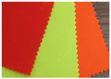 Fluorescent Yellow Fabric 80 Polyester 20 Cotton Fabric Water And Oil Resistant