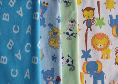 Bleach Dyeing & Printing 160gsm Cotton Flannel Cloth For Bedding Sets