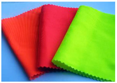 Comfortable Wrinkle Free Cloth Material Fluorescent Twill Fabric 235 GSM