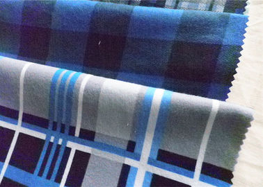 Twill Cotton Flannel Cloth Plaid Fabric Oil Proof Plain Dyed For Shirt