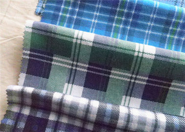 Twill Cotton Flannel Cloth Plaid Fabric Oil Proof Plain Dyed For Shirt