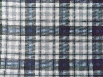 Soft Waterproof Yarn Dyed Flannel Fabric 100 Cotton Plain Dyed Pattern