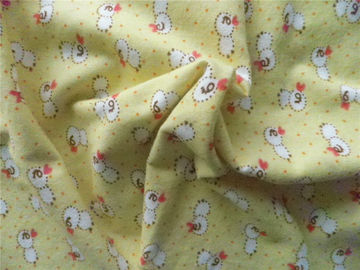 Single Side Printed Flannel Fabric 60% Cotton 40% Polyester Antibacterial