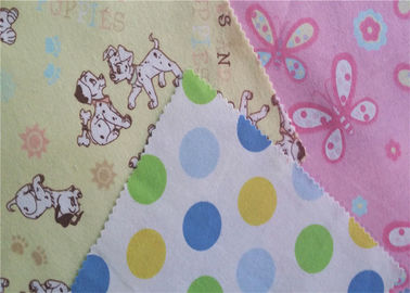 80 Polyester 20 Cotton Flannel Cloth Good Elasticity Double Sided Flannelette