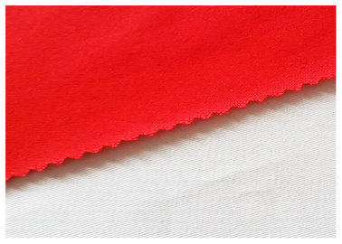 FR 100% Cotton Red And Orange Colors Fireproof Fabric For Safety Garments To Firefighter