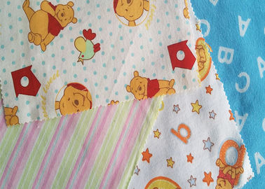 Pure Cotton Flannel Fabric Printed Flannel Cartoon For Pyjamas With Waterproof