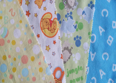 100% Cotton Yarn Dyed Flannel Print Fabric For Baby Cloth