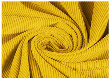 Yellow Color Male Trousers Soft Corduroy Fabric Water Repellent Plain Dyed