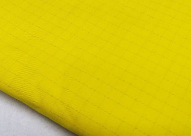Grid Anti - Static Acid Resistant Fabric Flame Retardant Thick Yarn Card 295 Grams