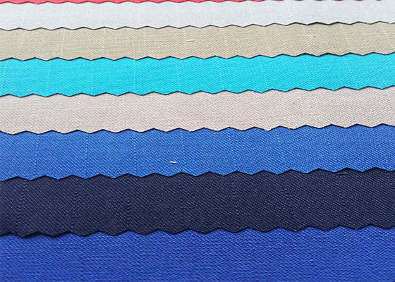 CVC Flame Retardant Antistatic Anti Acid Workwear Fabric 260GSM