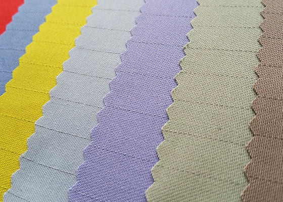 ESD Anti Static Flame Retardant Workwear Fabric 2% Carbon Fiber 98% Cotton
