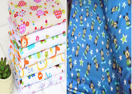58" 150gsm 40*42 Woven Flannel Fabric For Bedding Garment