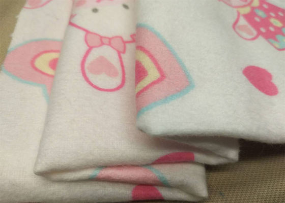Cartoon Animal Print Cotton Flannel Cloth 20*10 Single Sided Brush