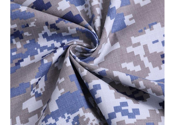 TC 65/35 Ripstop Camouflage Fabric Anti UV Water Repellent For Military Uniform