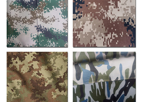 Military Bag And Tent Raw Material Camouflage Cloth Printed 58'' Width