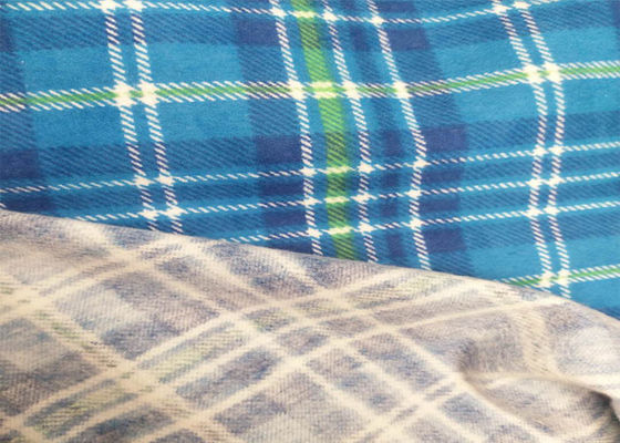 100gsm 100 Cotton Plaid Flannel Fabric Shirting Fabric