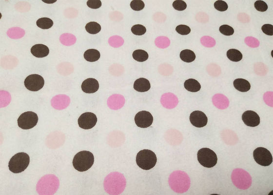 100% Cotton Flannel Fabric Pink Printed Width 43''/44''