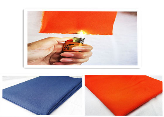 100% Cotton EN11611 EN11612 Fireproof Fabric Materials For Safety Garments