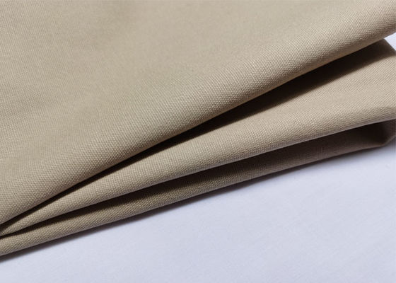 Cotton Yarn Carded Plain Dyed CVC Twill Fabric Washable Workwear Use