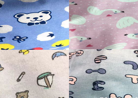 Modern Design Whole Cotton Flannel Cloth Different Animal Style Floral Pattern