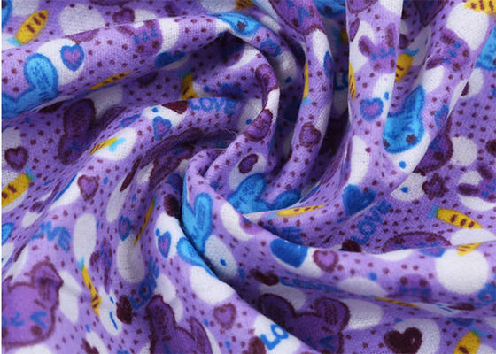 Bedding Sheets And Covers Cotton Flannel Cloth Cuttable Printed 160gsm 92/93"