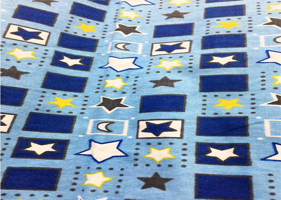 Woven Printing 150gsm Brushed Cotton Flannel Fabric Breathable