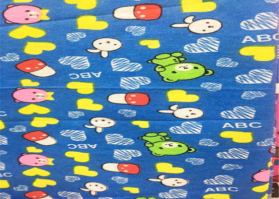 Woven Printing 150gsm Brushed Cotton Flannel Fabric Breathable
