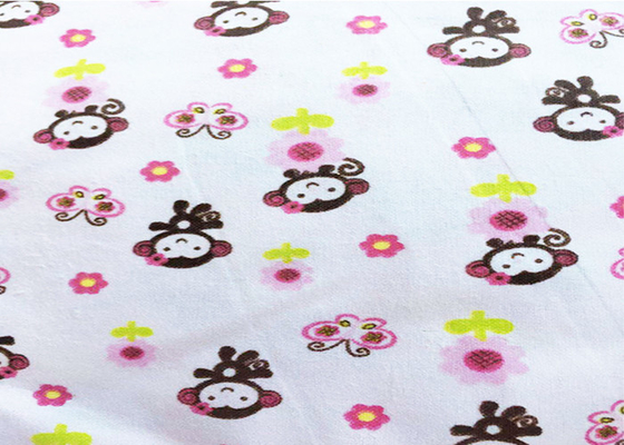 Cute Design Pattern Kids Cloth 150GSM Cotton Flannel Printed Fabric Dyeing Fabric