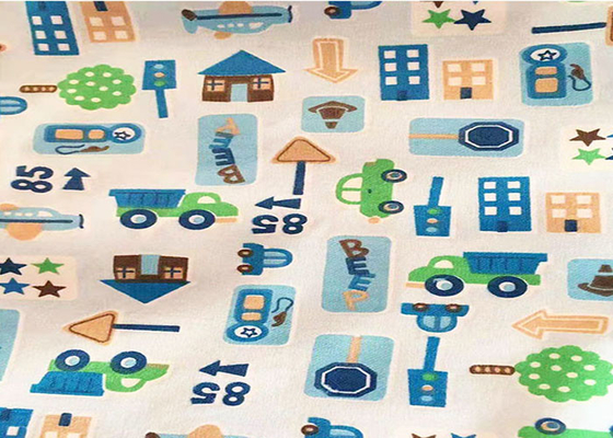 100% Cotton Printed Baby Prints Cotton Flannel Cloth For Babywear Child