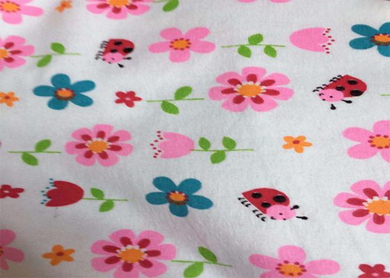 Home Textile 150gsm Cotton Flannel Cloth Reactive Print Flannel Fabric Baby