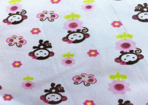 Home Textile 150gsm Cotton Flannel Cloth Reactive Print Flannel Fabric Baby