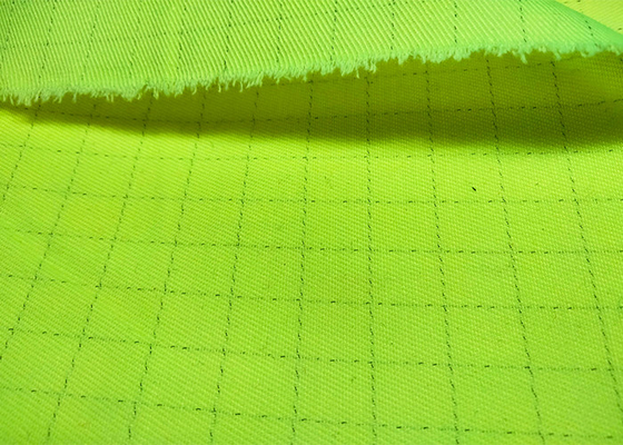 CVC60/40 High Visibility Flame Retardant Fabric FR Antistatic Material NFPA 2112