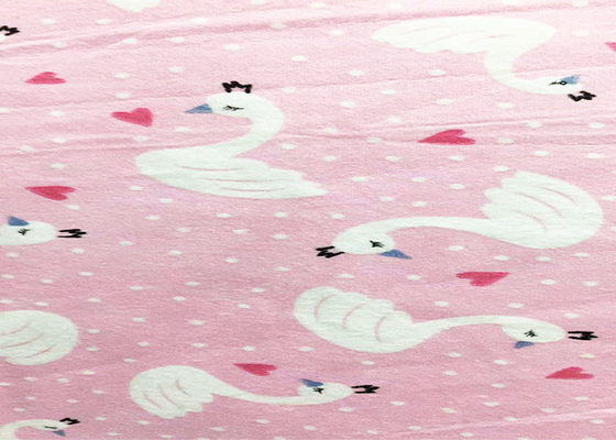 Pure Printed Cartoon Animal Flannel Fabric For Baby Blanket
