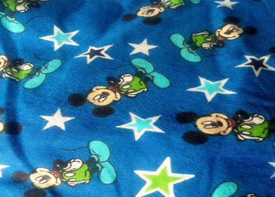 21*10 100 Cotton Flannel Fabric Baby Clothing Printed And Dyeing Pattern