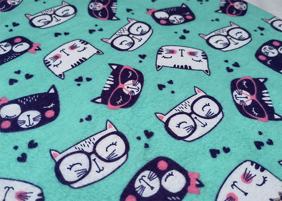 150-200g/m2 100 Cotton Flannel Fabric Printed Cotton Flannel Pajamas Fabric