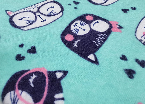 150-200g/m2 100 Cotton Flannel Fabric Printed Cotton Flannel Pajamas Fabric