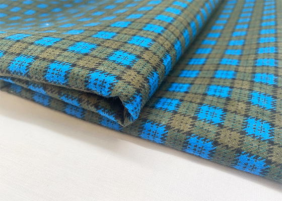 All Cotton Grid Printed Cotton Flannel Cloth Custom Dyed 20*10